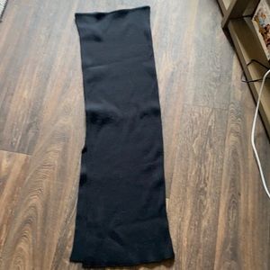 Nervure Black Ribbed Skirt